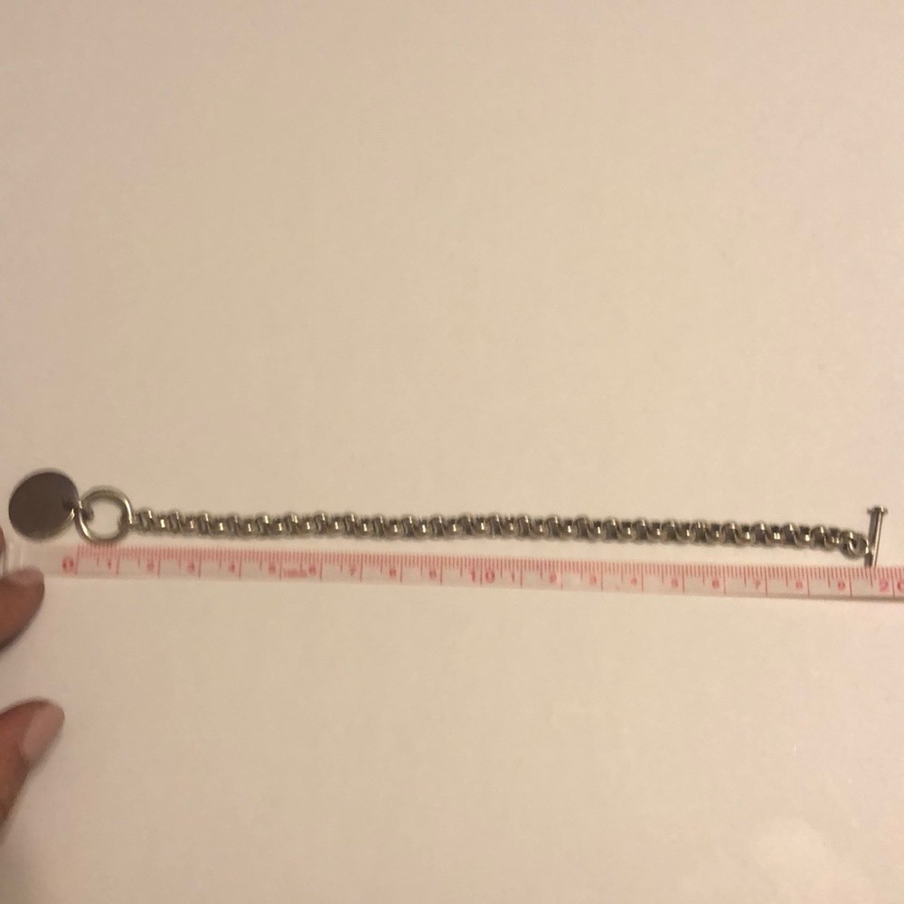 Silver toggle bracelet - Picture 3 of 3
